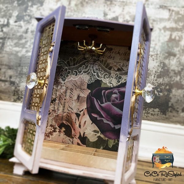 Dark Lace Floral - Decoupage Paper