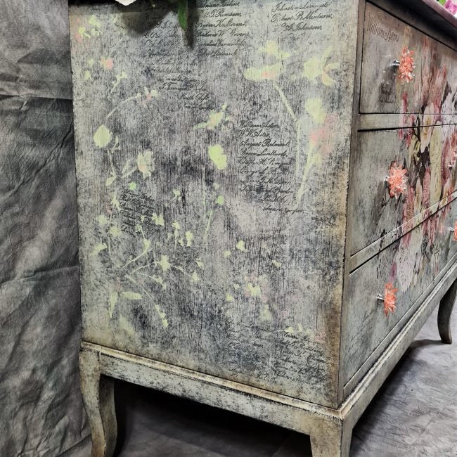Life in Full Bloom - Rub-On Furniture Decal transfer by redesign with Prima!
