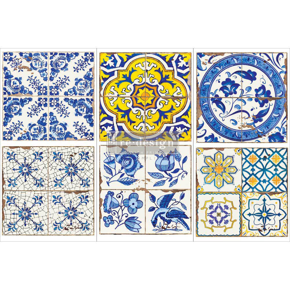 Casa Tiles - Rub-On Furniture Decal Mini-Transfer by Redesign with Prima!