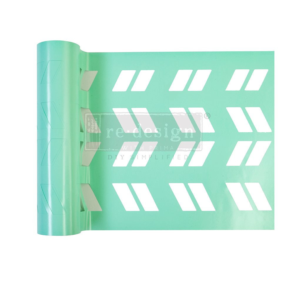 Modern Arrows Stick and Style stencil- 7 inches wide by 3 yards length