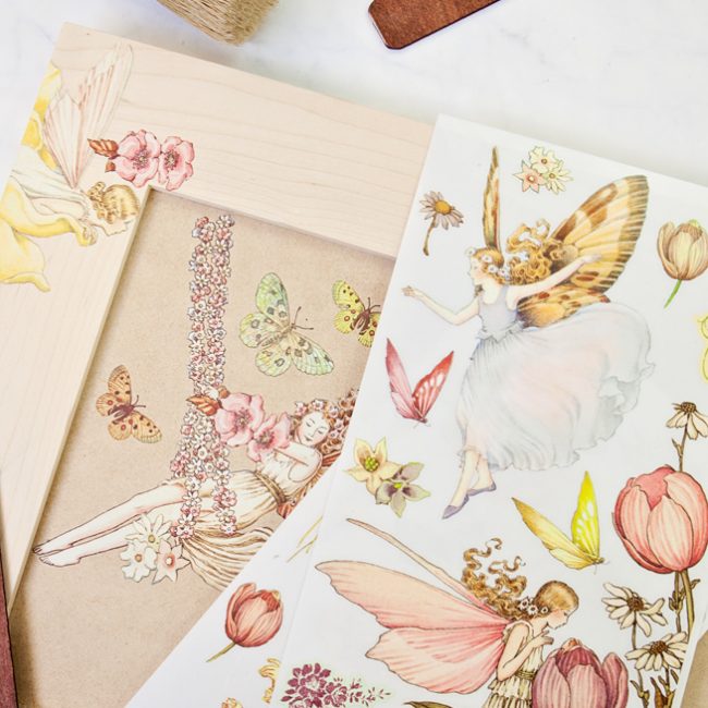 Fairy Flowers - Rub-On Furniture Decal Mini-Transfer by Redesign with Prima!