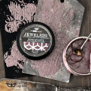 Rose Quartz Art Extravagence Jewel Texture pastes, sparkly paste, stencil paste, mixed media