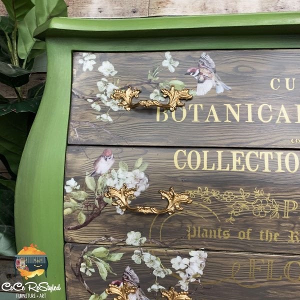 Blossom Flight - Rub-On Furniture Decal transfer by redesign with Prima!