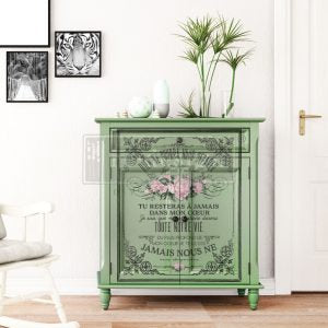 My Heart - Discontinued - Rub-On Furniture Decal Transfer ReDesign by Prima!