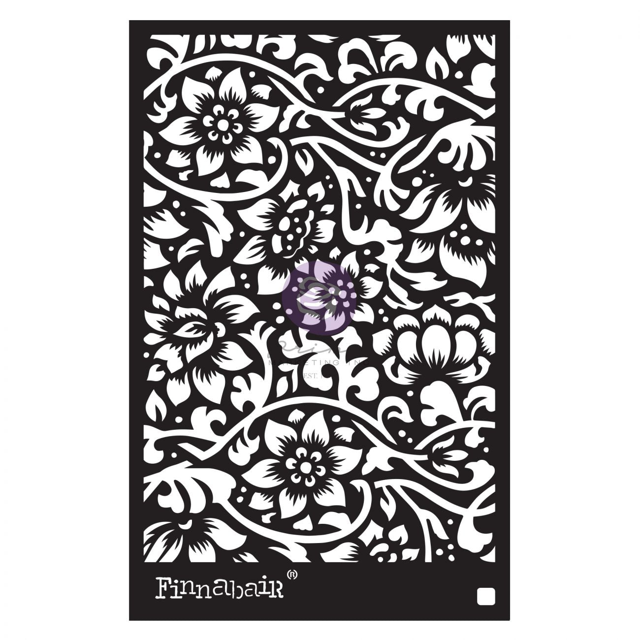 Bindweed Wallpaper Stencil by Finnabair redesign with Prima!