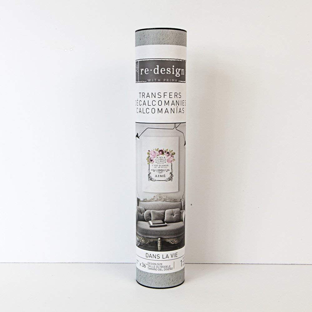 Dans La Vie - Rub-On Decal Furniture Transfer ReDesign by Prima!