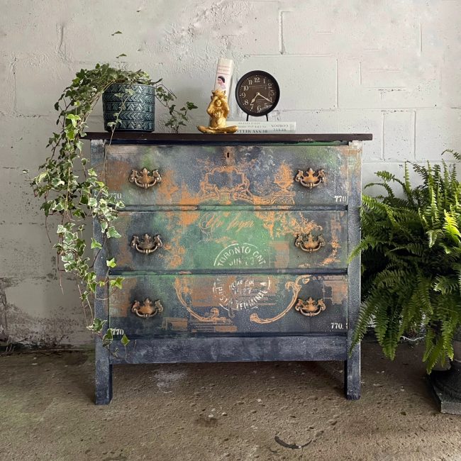 Lovely Script - Rub-On Furniture Decal transfer by redesign with Prima!