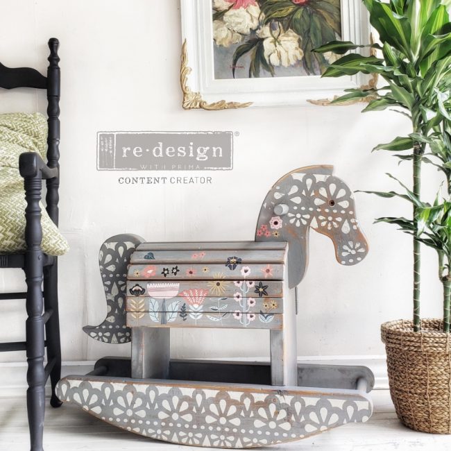 Doodle Flowers - Rub-On Furniture Decal Mini-Transfer by Redesign with Prima!