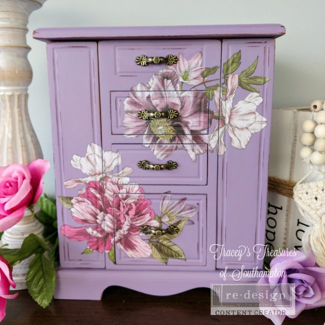 Dreamy Florals - Rub-On Furniture Decal Mini-Transfer by Redesign with Prima!