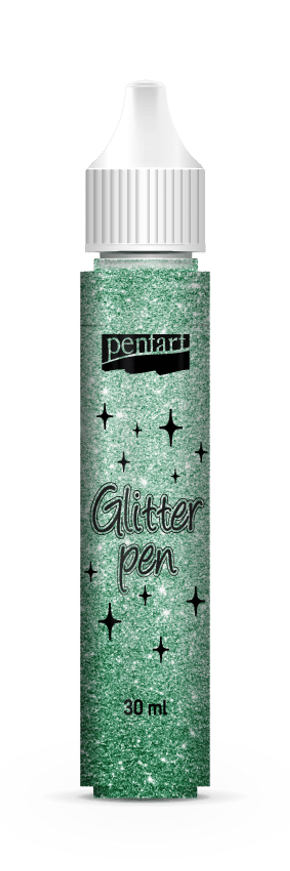 Glitter pen 30 ml dark green