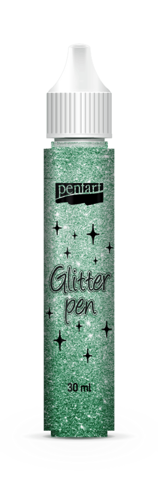 Glitter pen 30 ml dark green