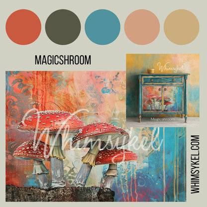 Magicshrooms - Decoupage Tissue Paper   10" x 14"