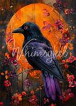 Raven Rising - Decoupage Tissue Paper   21" x 29"