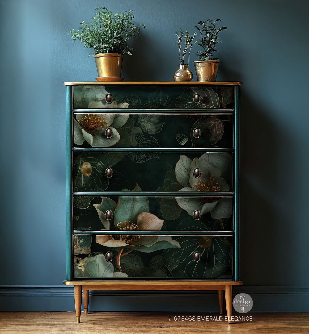 Emerald Elegance A1 Decoupage Fiber -Redsign - Extremely Limited Release