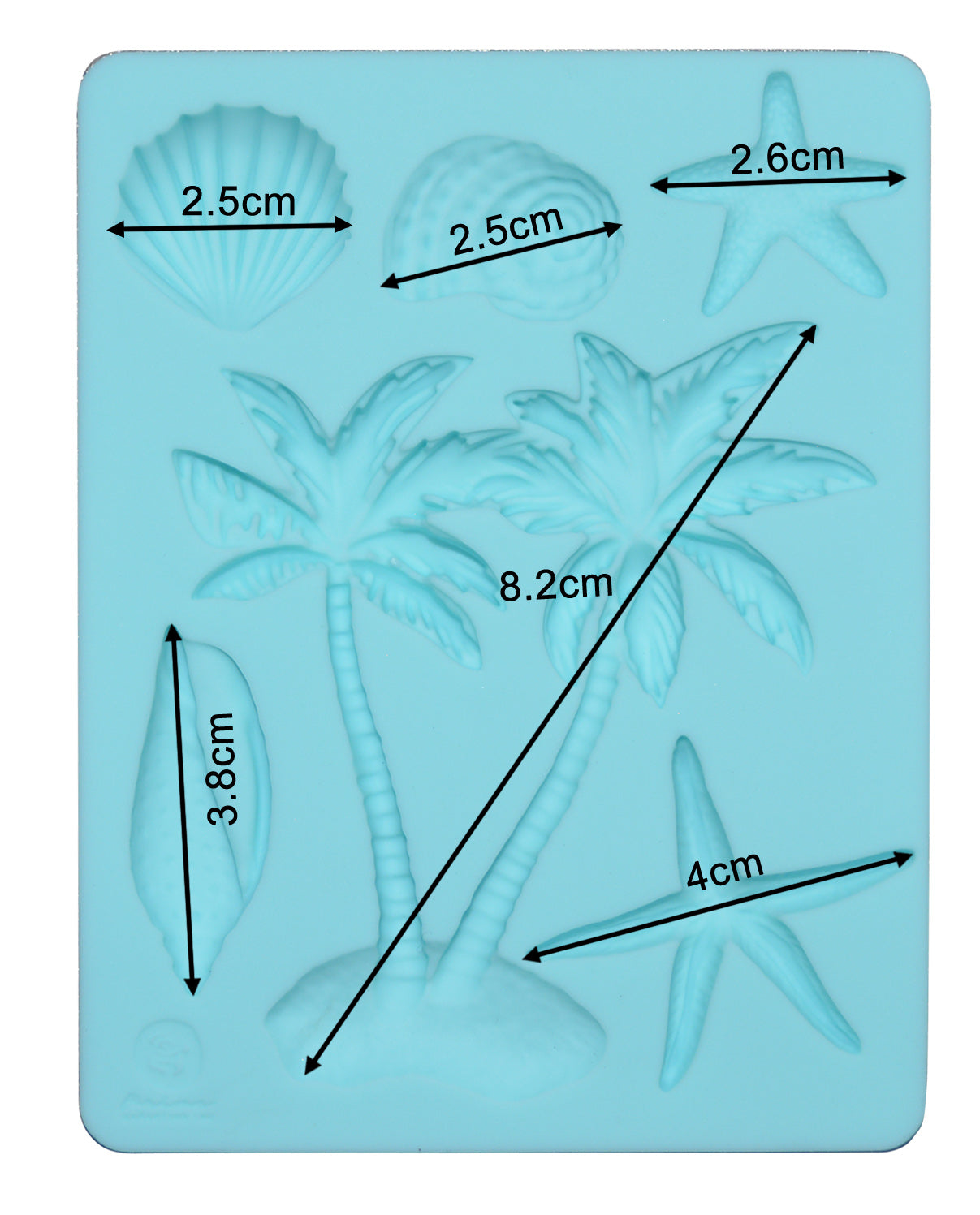 SURFBOARD COLLECTION SILICONE MOULD – 3.5″ X 4.5″, 8MM THICKNESS