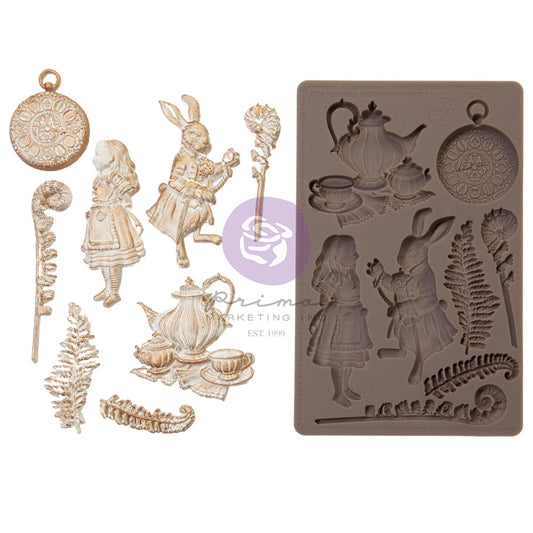 LOST IN WONDERLAND COLLECTION MOULD – FOLLOWING ALICE – 1 PC, 5″X8″X8MM