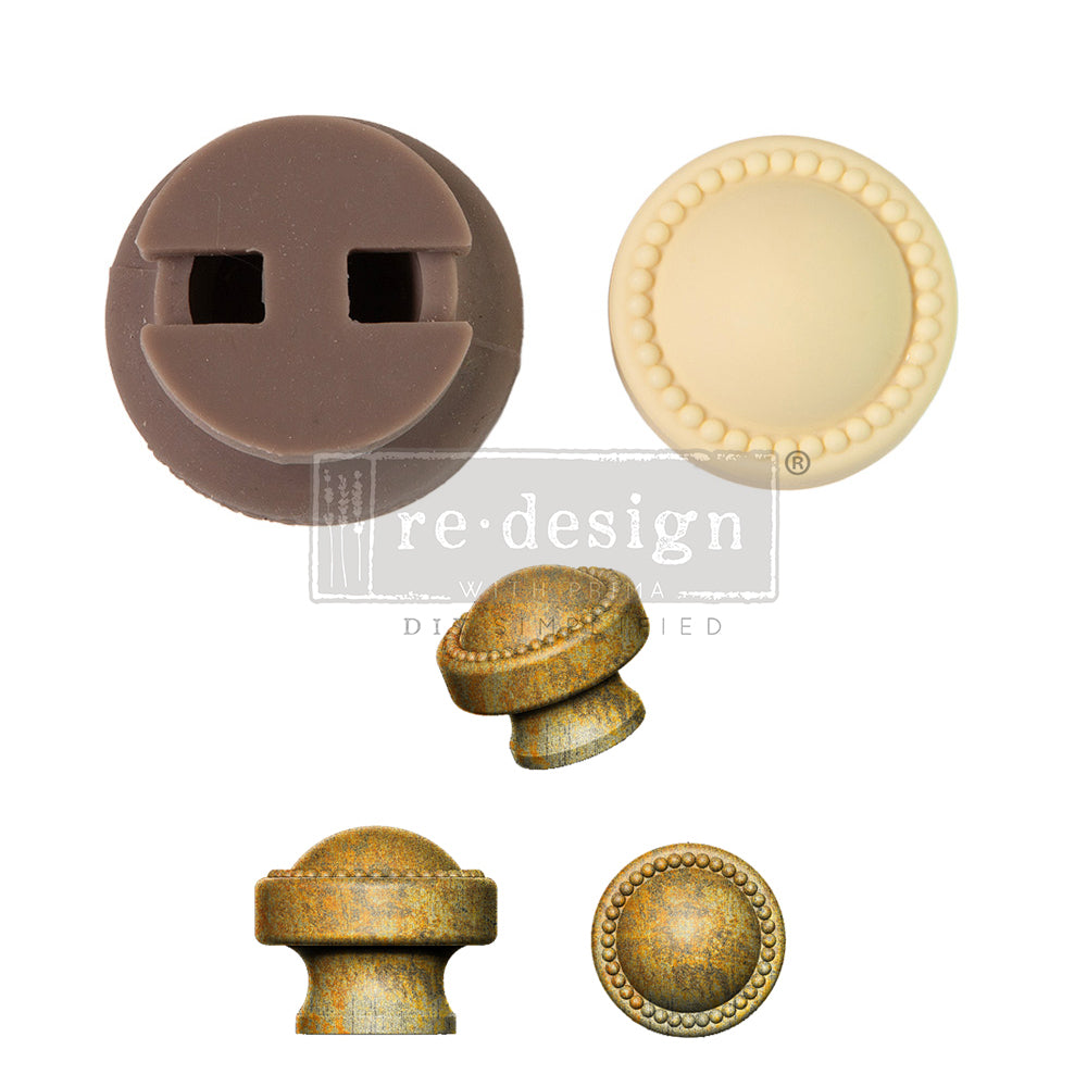 PEARL INLAY – CECE KNOB MOULD – 1 KNOB SET, INCLUDES HARDWARE