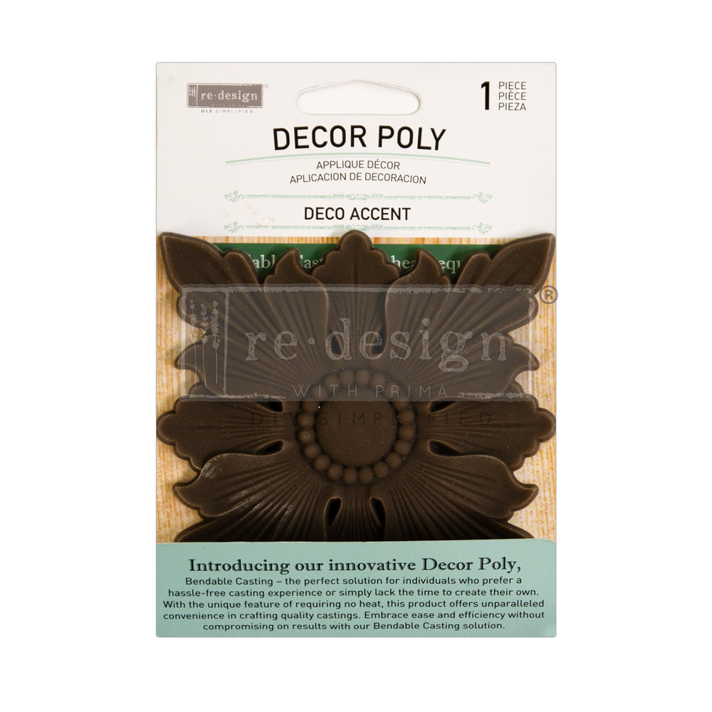 DECO ACCENT – 4″X4″X0.275″- POLY DECOR