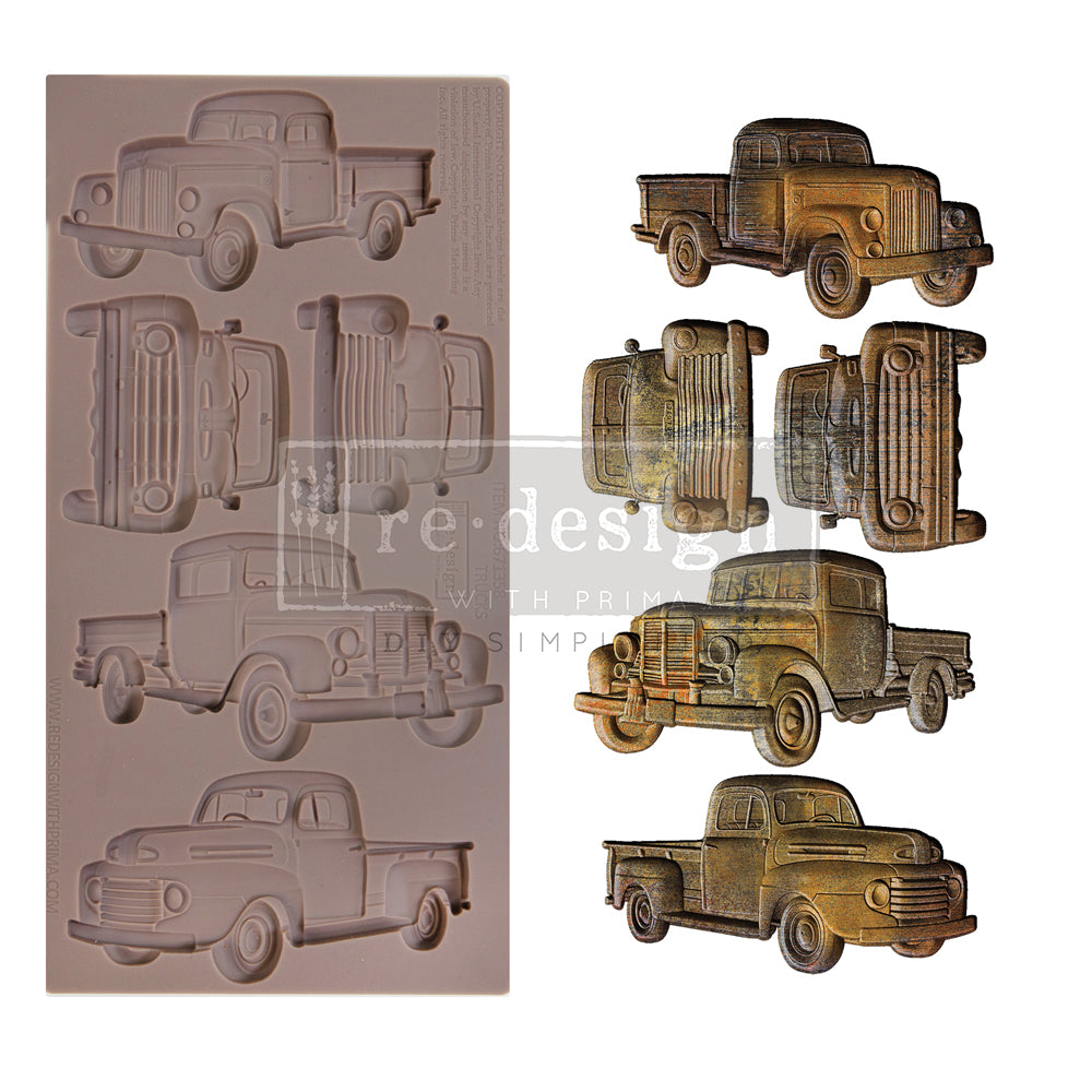 TRUCKS – 1 PC -Decor Mould - Redesign with Prima, 5″X10″X8MM