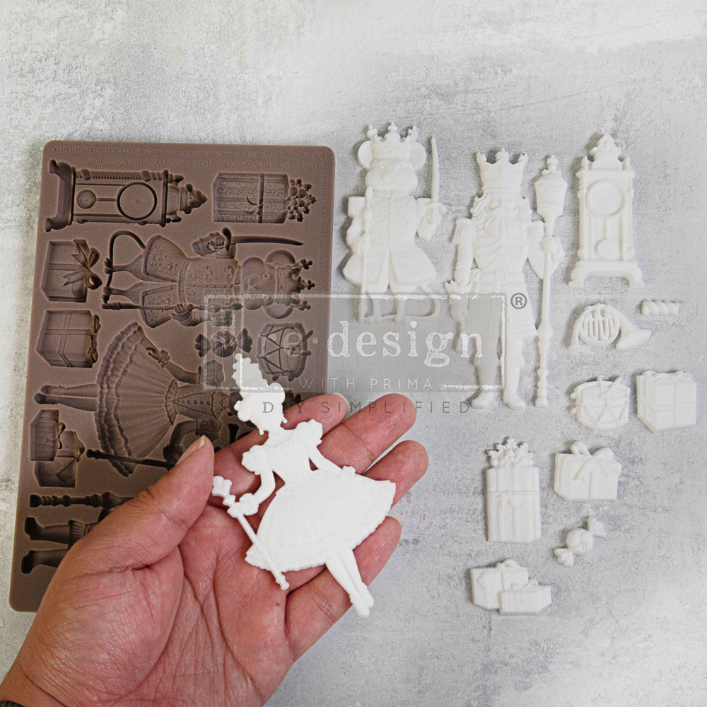 DECOR MOULDS® – NUTCRACKER PARTY – 1 PC, 5″X8″X8MM