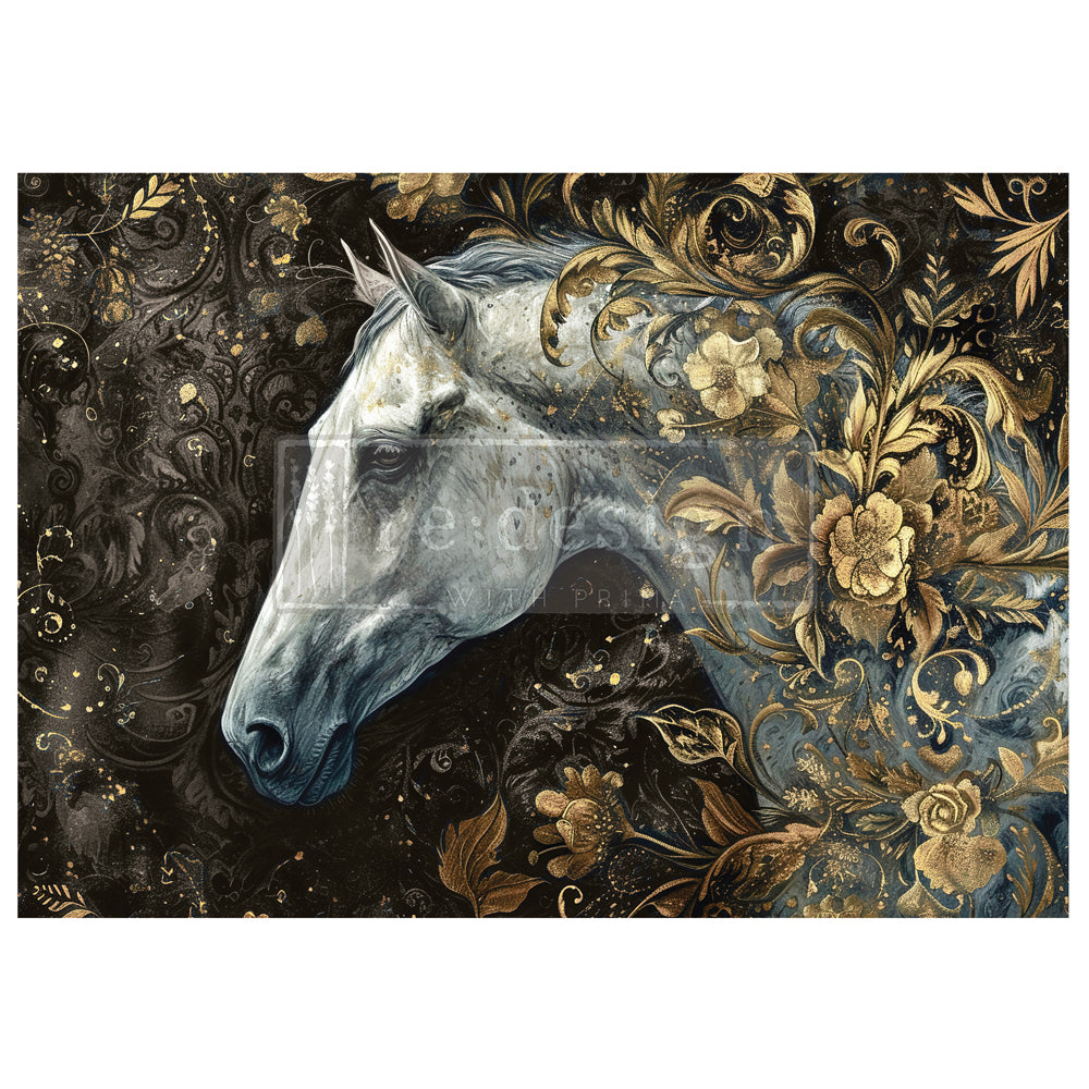 Majestic Gallop  - A1 Decoupage Fiber Paper