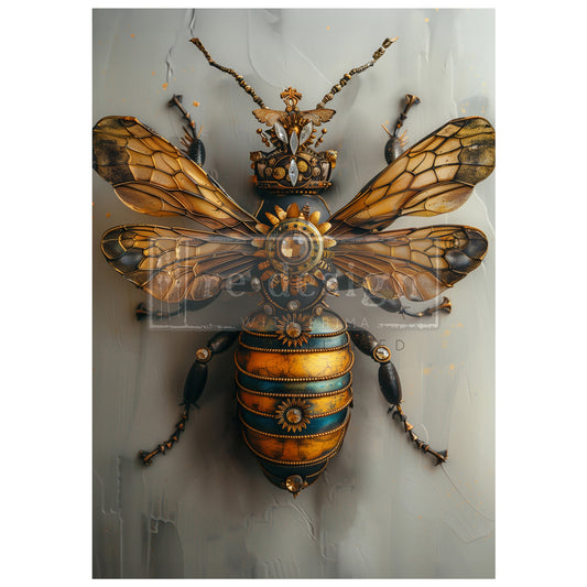 Gearspring Honeybee - A1 Decoupage Fiber Paper