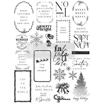 Decor Clear Stamp - Here Comes Santa - LIMITED EDITION