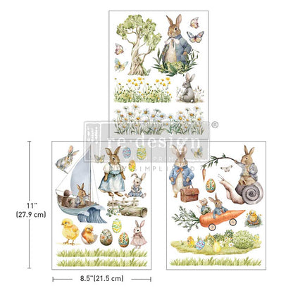 Middy Transfers® – Bunny Trails – 3 sheets, 8.5″x11