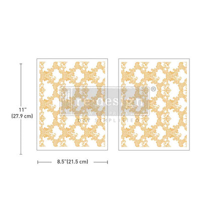 Middy Foil Transfers® Kacha - Golden Lacework