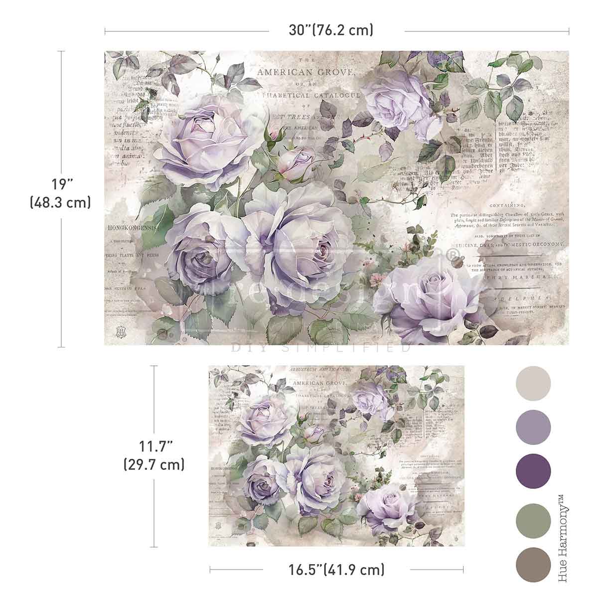 Double Delight Decoupage Fiber Paper Set - Soft Veil