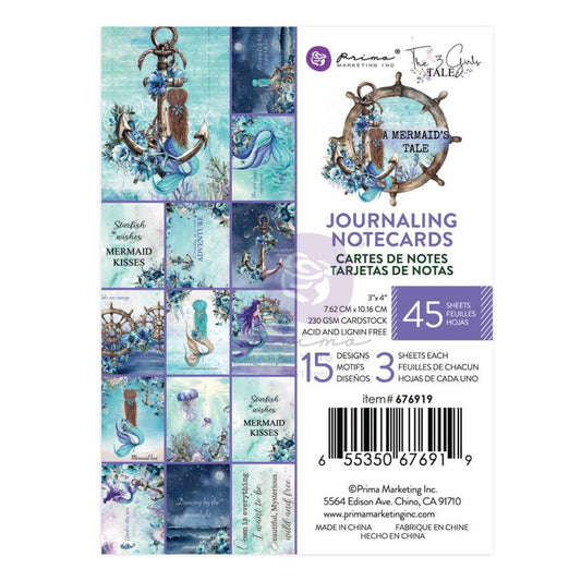 A Mermaid's Tale Collection 3x4 Journaling Cards