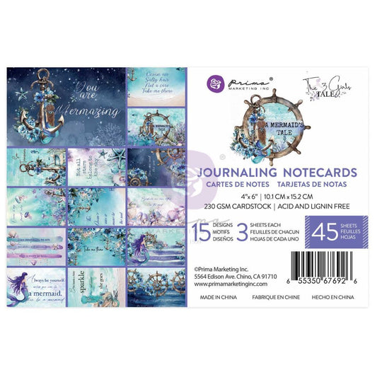 A Mermaid's Tale Collection 4x6 Journaling Cards