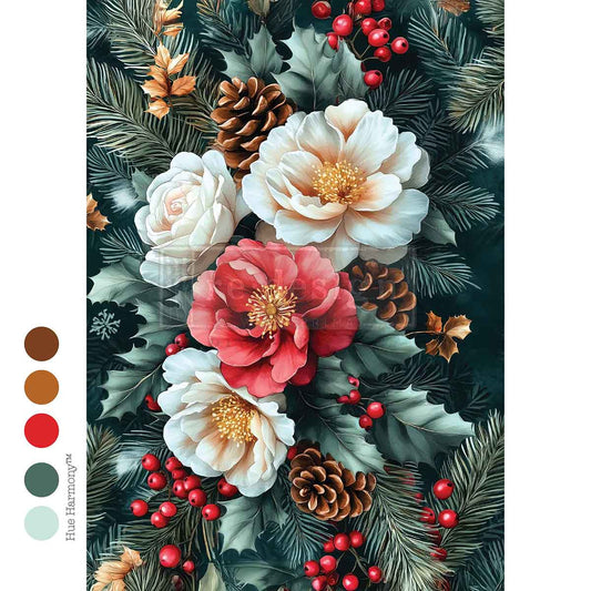 A4 Decoupage – Winter's Grace – 1 sheet, 8.27″x11.69″