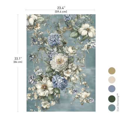 A1 Decoupage Fiber – Tender Tones – 1 sheet, 23.4″x33.1″ - Limited Edition