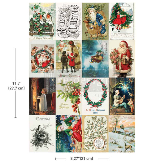A4 Transfer – Season's Greetings From The Past – 1 sheet, 8.27″x11.69″