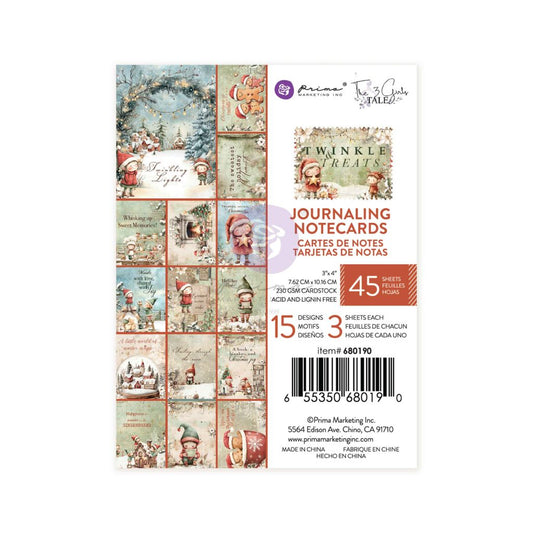 Twinkle & Treats Collection 3×4 Journaling Cards – 45 sheets – 15 designs x 3 sheets