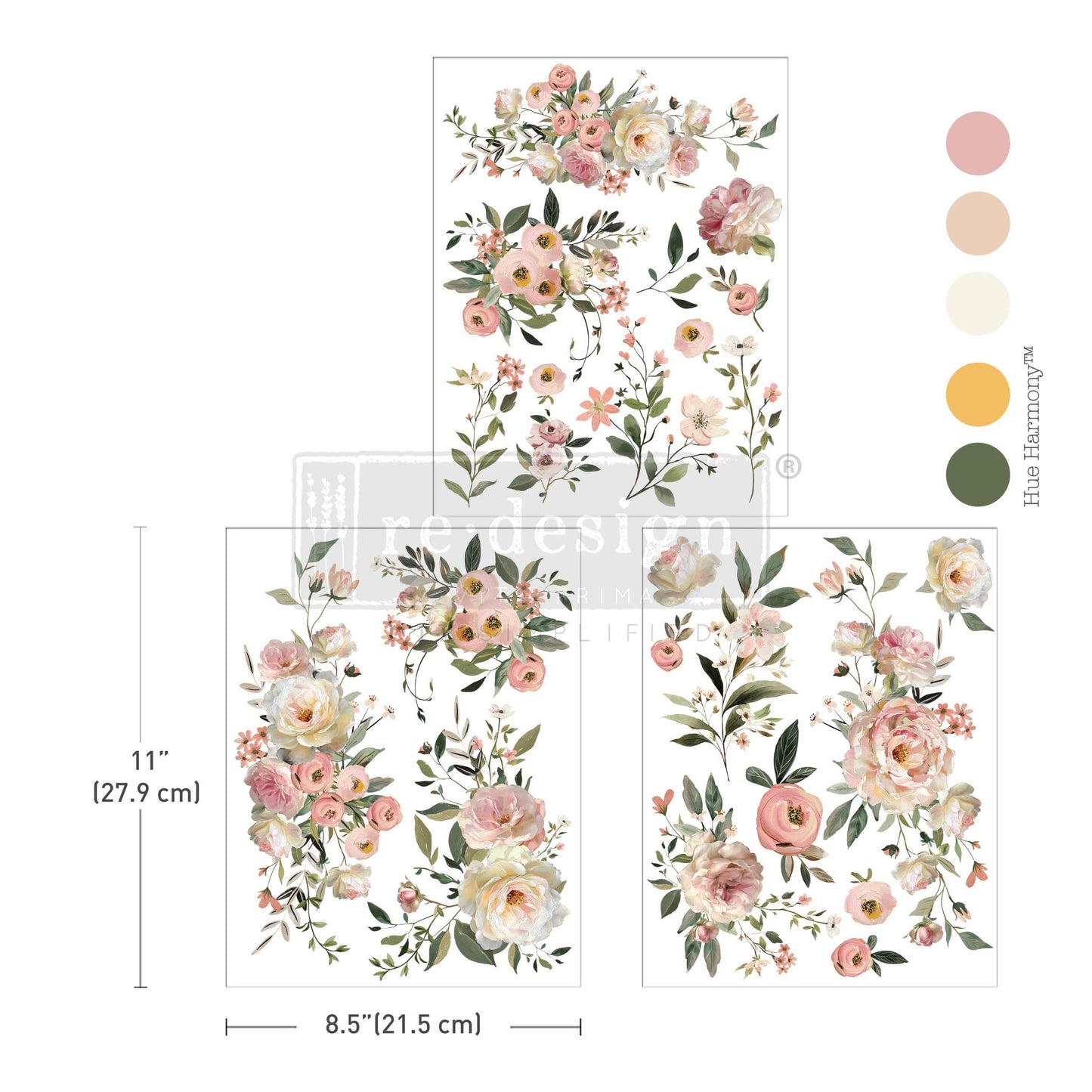 Middy Transfers® – Blush Reverie – 3 sheets, 8.5″x11″ - Redesign
