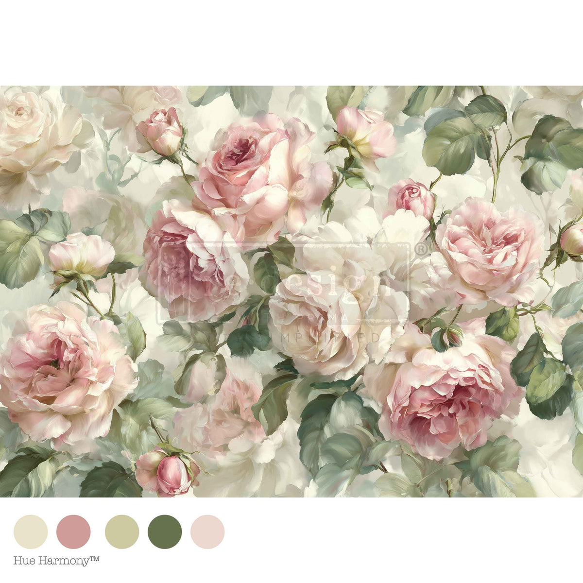 A1 Decoupage Fiber – Velvet Bloom – 1 sheet, 23.4″x33.1″