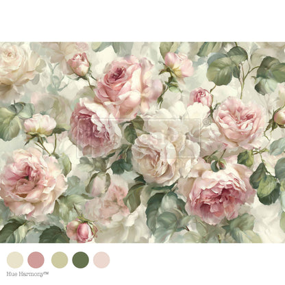 A1 Decoupage Fiber – Velvet Bloom – 1 sheet, 23.4″x33.1″