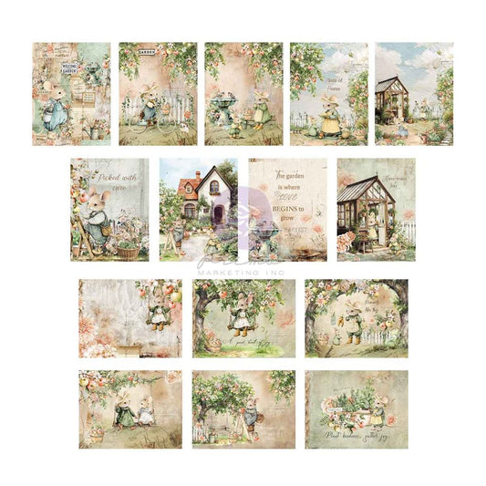 Homegrown Collection 3X4 Journaling Cards – 45 sheets – 15 designs x 3 sheets each