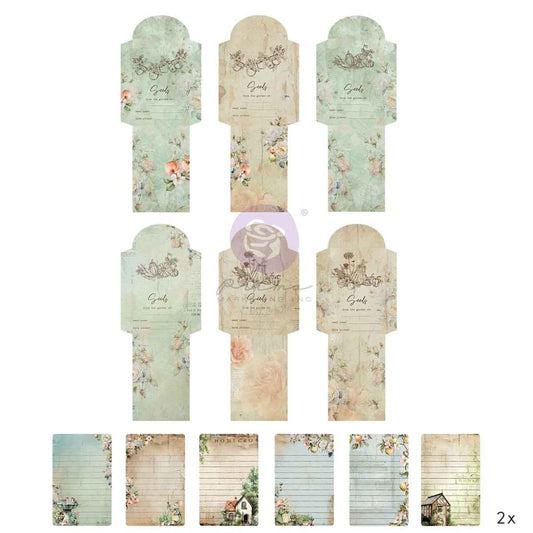 Homegrown Collection Stationery Pack – 24 pcs – 12 envelopes + 12 labels