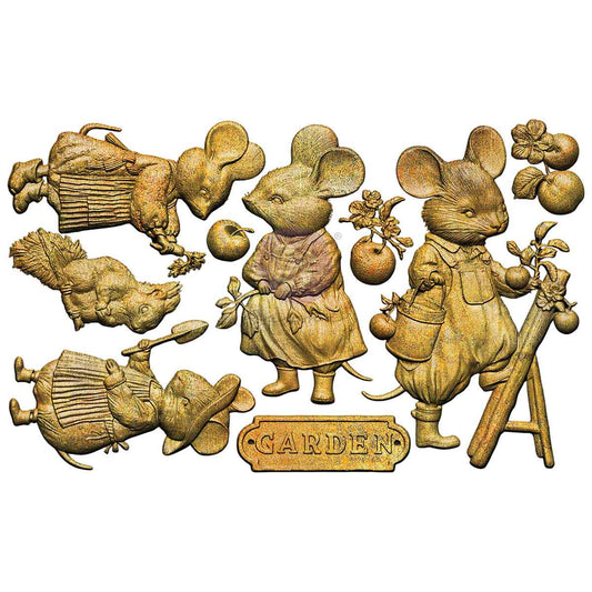 Homegrown Collection Decor Moulds® – Tiny Gardeners – 1 pc, 5″x8″x8mm