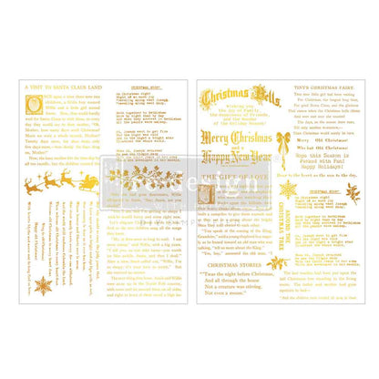 Middy Foil Transfers® Kacha – Golden Tidings – 2 sheets, 8.5″x11″