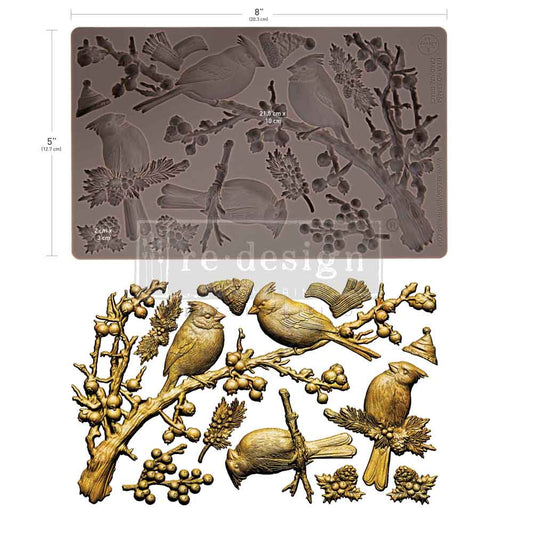 Decor Moulds® – Cardinal Grace – 1 pc, 5″x8″x8mm