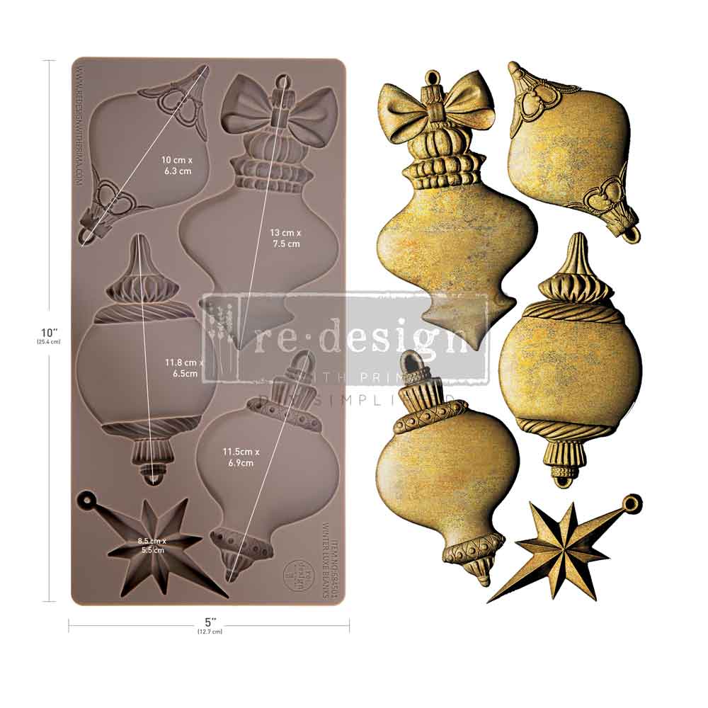 Decor Moulds® – Winter Luxe Blanks – 1 pc, 5″x10″x8mm