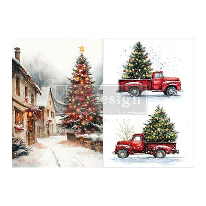 A4 Decoupage Fiber Pack – Northbound Traditions – 2 sheets, 8.3″x11.7″ each