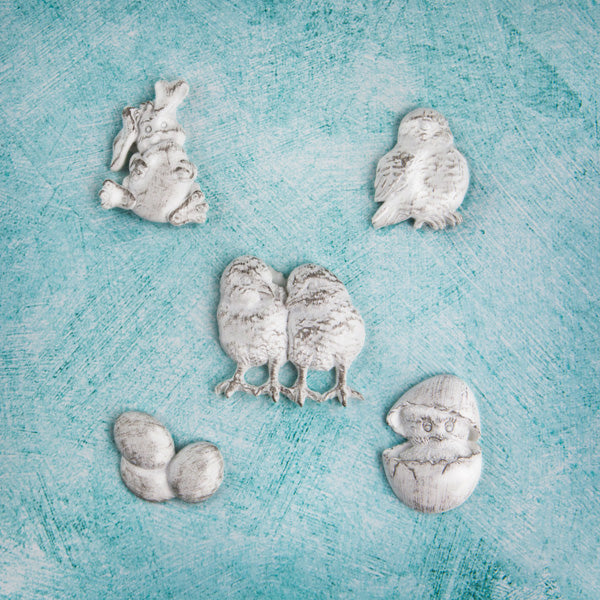 SHABBY CHIC TREASURES RESIN, EASTER, 5-PACK