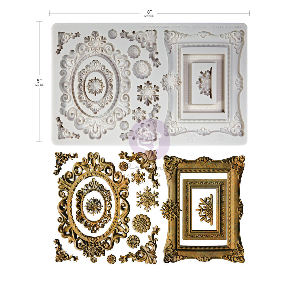 Finnabair Moulds – Winter Frames – 1 pc, 5″x8″x8mm