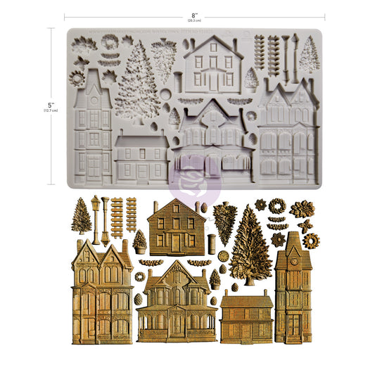 Finnabair Moulds – Winter Town – 1 pc, 5″x8″x8mm