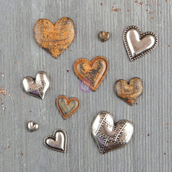 MECHANICALS: TIN HEARTS 10PC